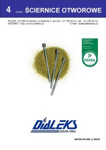Katalog Dialeks Ściernice otworowe