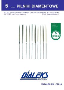 Katalog Dialeks Pilniki diamentowe
